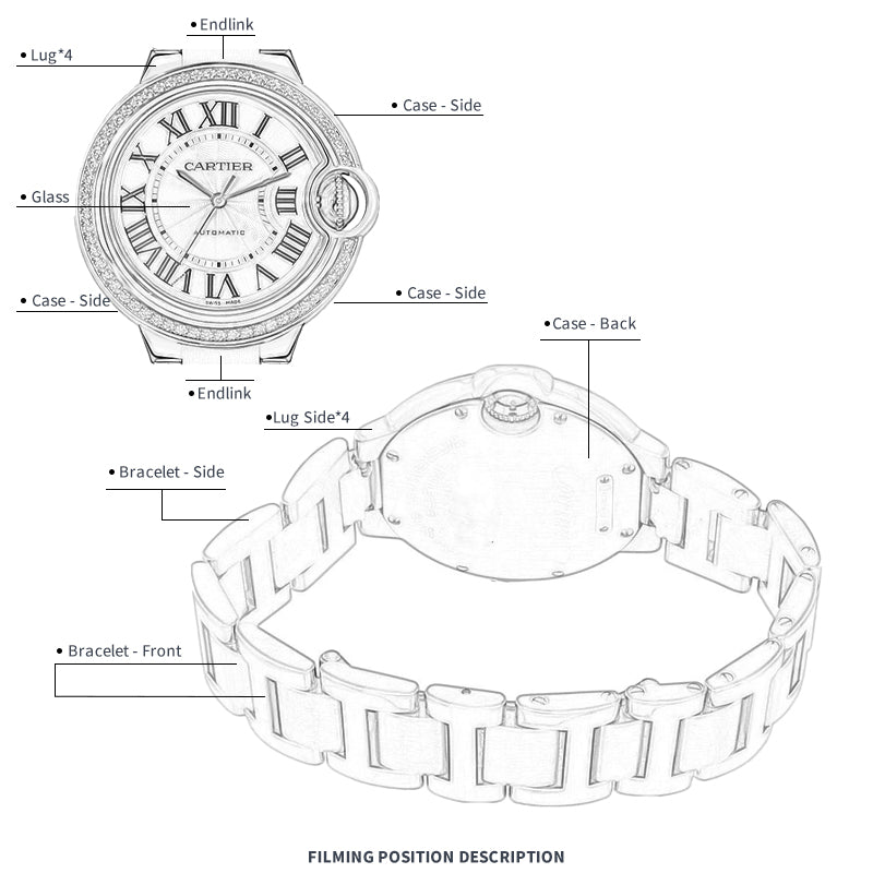 FWC WATCH PROTECTIVE FILM FOR CARTIER BALLON BLEU 33 WE902080