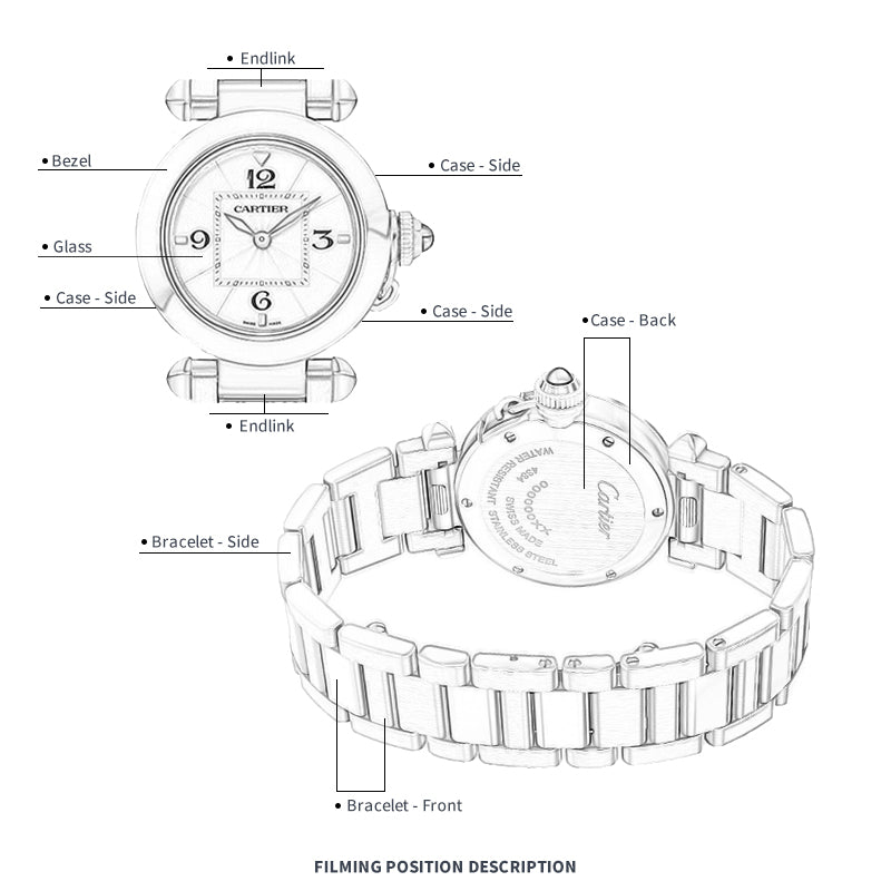 FWC WATCH PROTECTIVE FILM FOR CARTIER PASHA DE CARTIER 30 WSPA0021