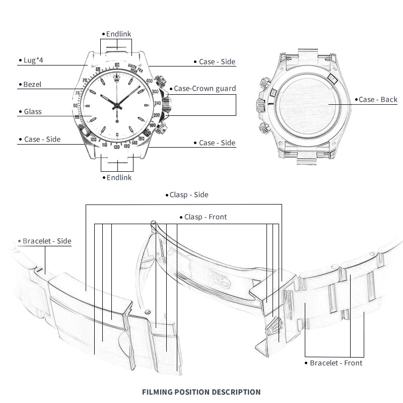 FWC-UHRENSCHUTZFOLIE FÜR ROLEX DAYTONA 40 126503-0004