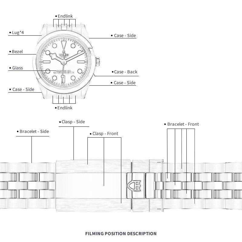 FILM DE PROTECTION DE MONTRE FWC POUR TUDOR BLACK BAY 41 M79683-0001