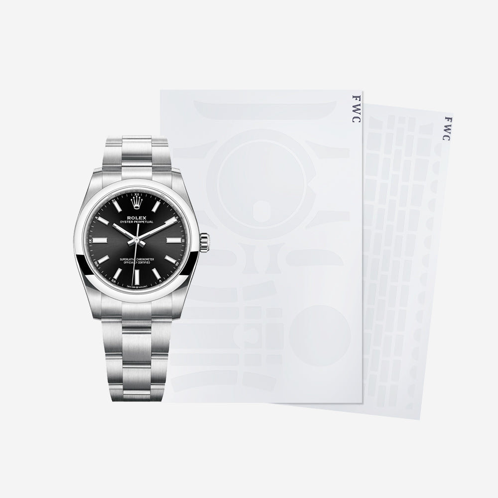 FWC FOR ROLEX OYSTER PERPETUAL 34 124200-0002 WATCH PROTECTION FILM